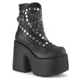 CAMEL-70 Spiderweb Chunky Heel Boots by Demonia Online Sale