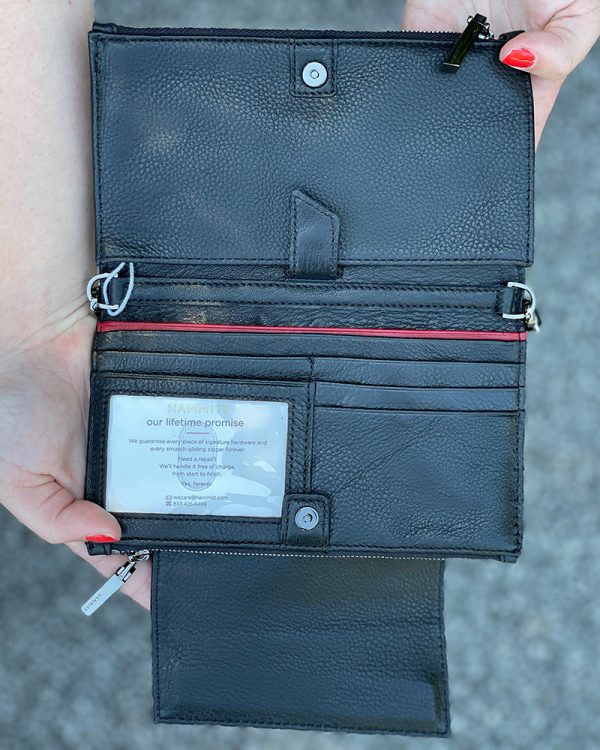 Hammitt Levy Leather Crossbody and Wallet - Black Supply