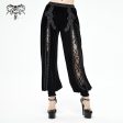 Undead Velvet Flared Pants by Devil Fashion Cheap