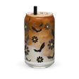 Bats & Flowers Glass Can Cup by The Dark Side of Fashion For Discount