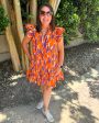 Abby Tailgate Time Dress - Purple and Orange Supply