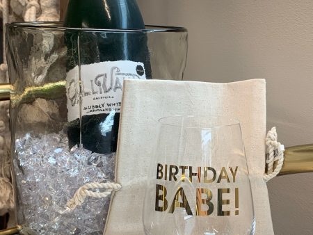 Birthday Babe - Wine Glass Cheap