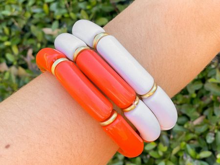 All In Stack - Orange and White For Cheap