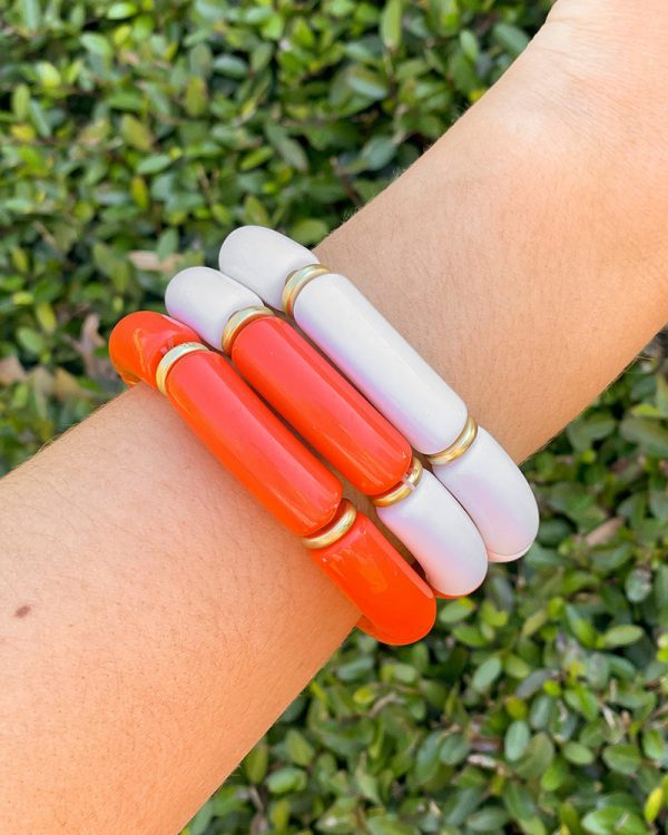 All In Stack - Orange and White For Cheap