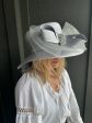 Elizabeth Hat with Broach - Silver Online Sale