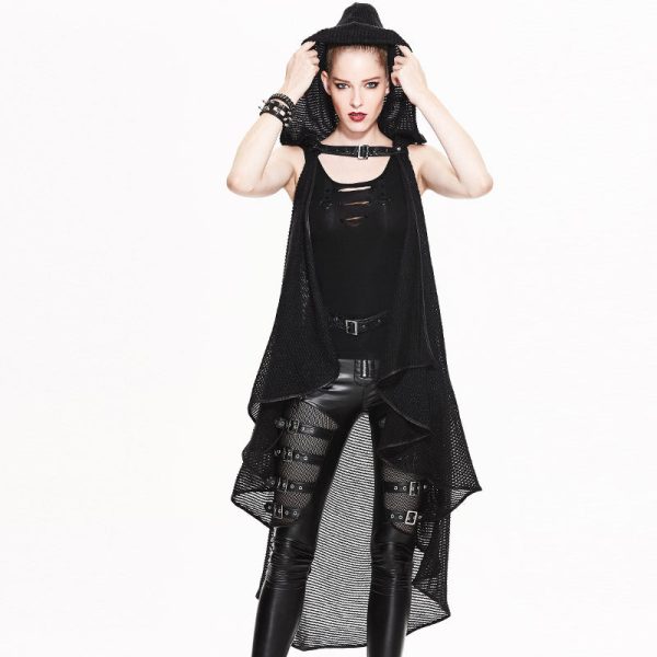 Underground Hooded Vest Cape by Devil Fashion For Sale