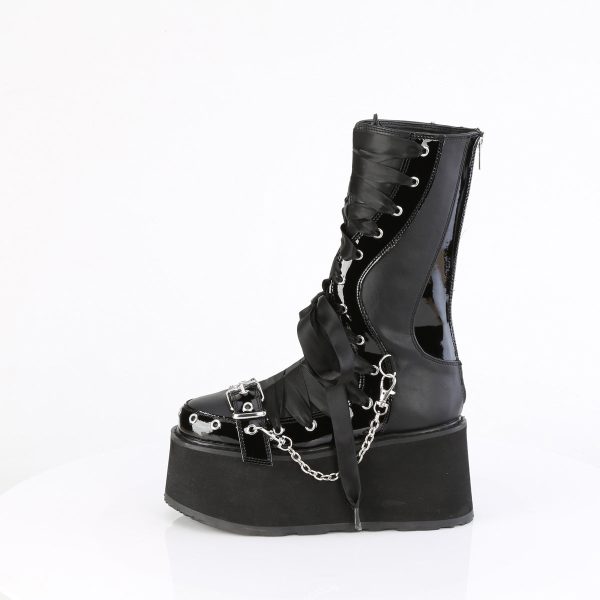 DAMNED-120 Corset Lace Up Platform Boots by Demonia For Discount