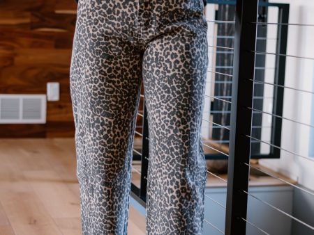 Marlowe Printed Barrel Pant | Leopard Online Hot Sale