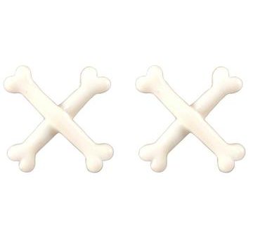 Cross Bone Stud Earrings by Kreepsville 666 Discount