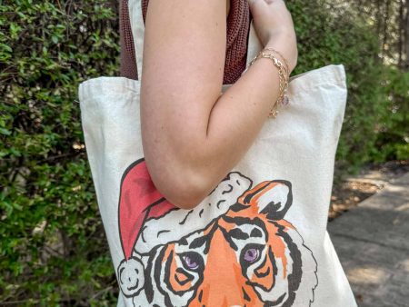 Santa Tiger Tote Bag Fashion