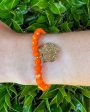 Tiger Charm Bracelet - Orange Online Sale