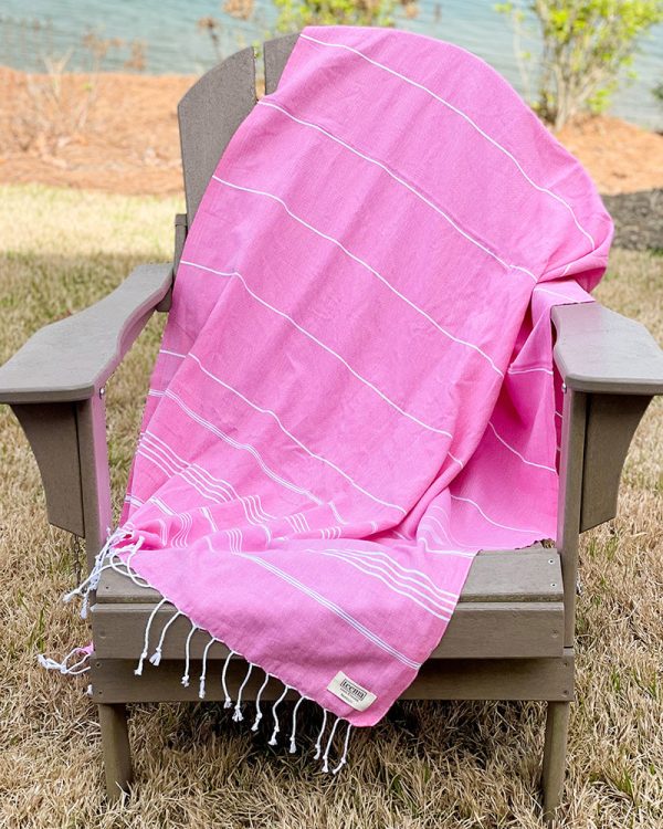 Teema The Pink Simple Towel For Cheap