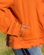 Cotton Twill Jacket - Orange For Cheap