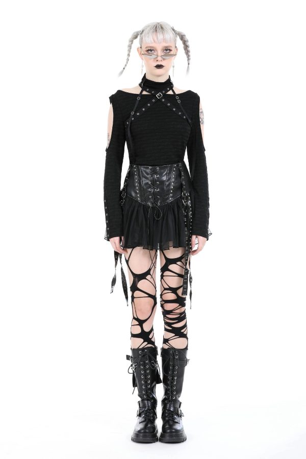 Always Creepin Gothic Skirt by Dark In Love Supply