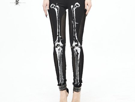 Creepy Bones Leggings by Devil Fashion Supply