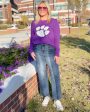 Tiger Paw Sweater - Purple Hot on Sale