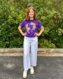 Tiger Love Graphic Tee - Purple Online