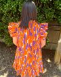 Abby Tailgate Time Dress - Purple and Orange Supply