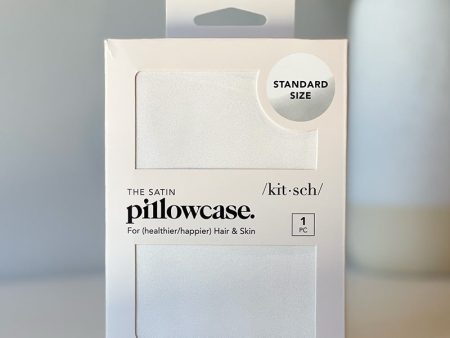 Sweet Dreams Ivory Satin Pillowcase - Standard on Sale