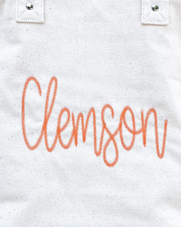 Clemson Script Tote Bag Fashion