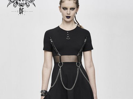 All The Rage Chain Dress by Devil Fashion For Discount