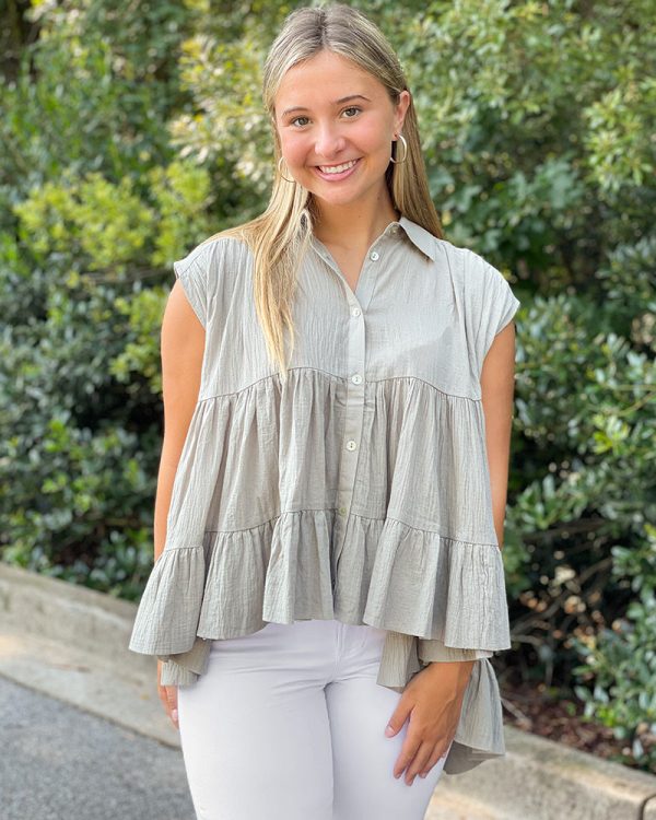 Carter Ruffle Top on Sale