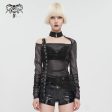 Coffin Cutie Rushed Mesh Top by Devil Fashion For Sale