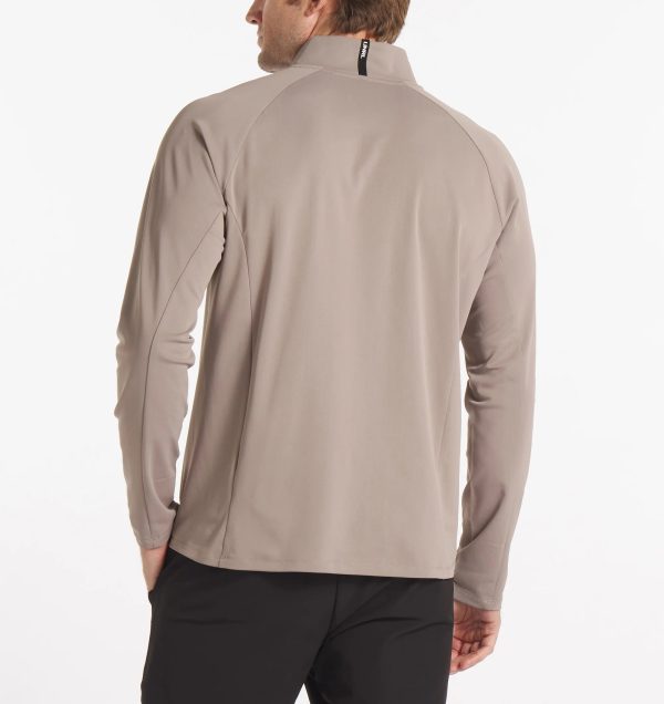 Men s UNRL Highlands Quarter Zip | Taupe Plaid Online Sale