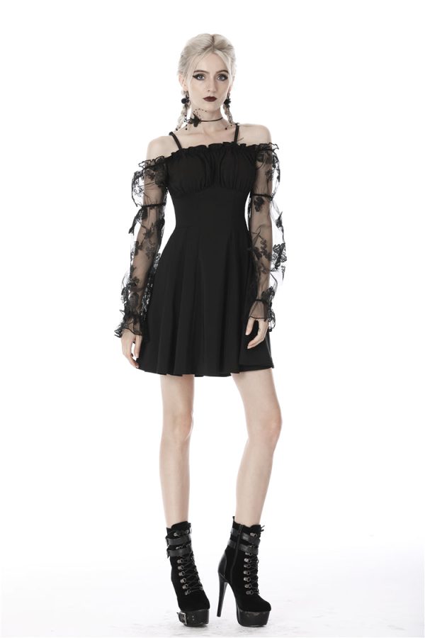 Dark Pixie Off-Shoulder Dress by Dark In Love Online now