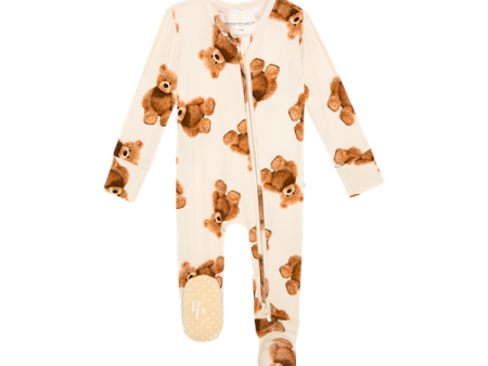 Posh Peanut Zipper Footie | Freddy Teddy Online now