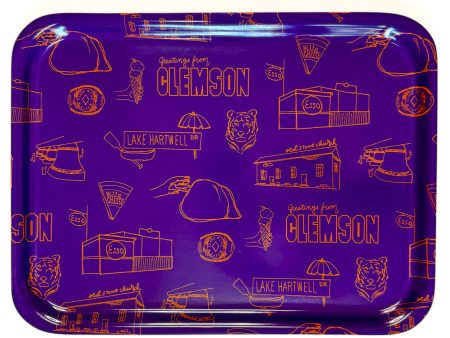 Tigertown Toile Serving Tray Hot on Sale