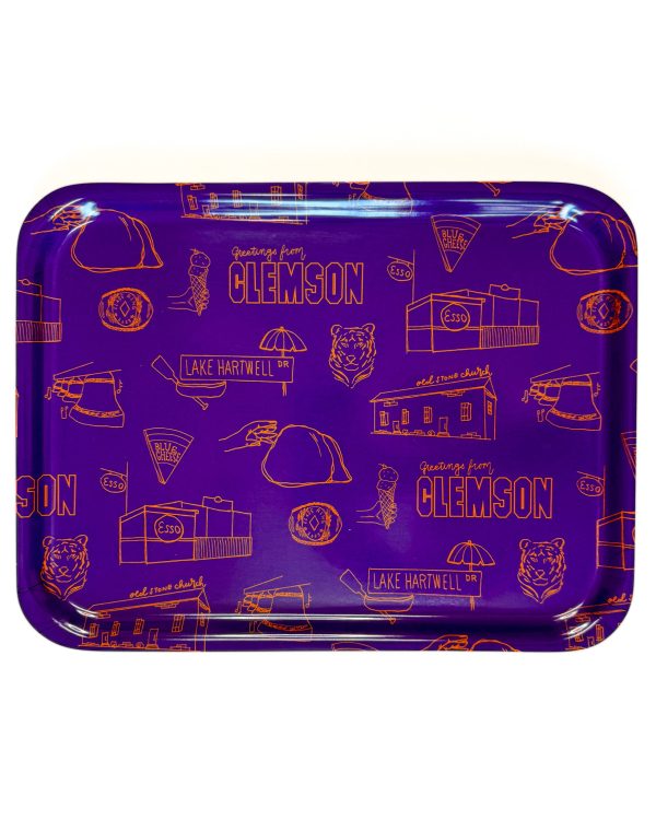 Tigertown Toile Serving Tray Hot on Sale