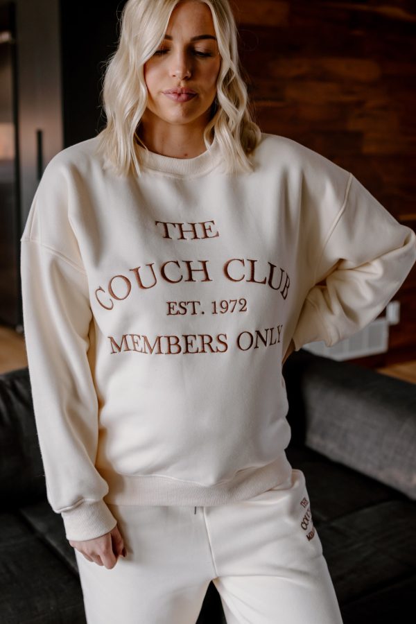 The Couch Club Sweatshirt | Cream For Discount