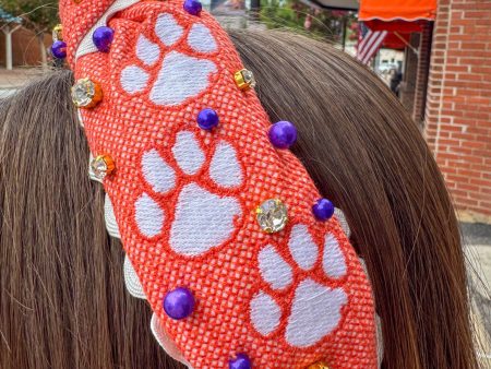 Brianna Cannon Clemson Headband - Orange Online now