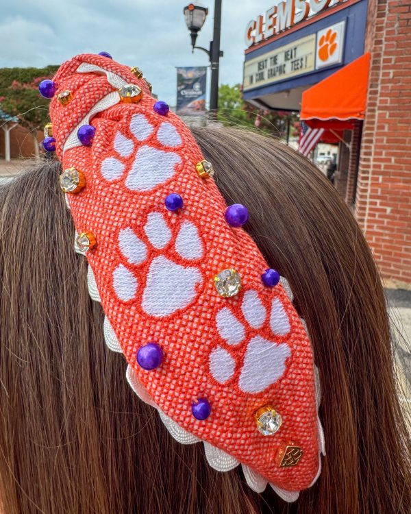 Brianna Cannon Clemson Headband - Orange Online now