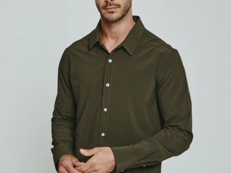 Liberty Long Sleeve Shirt | Olive For Sale