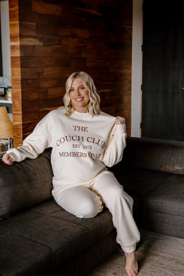 The Couch Club Sweatshirt | Cream For Discount