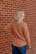 Delaney Waffle Knit Top | Terracotta Online Sale