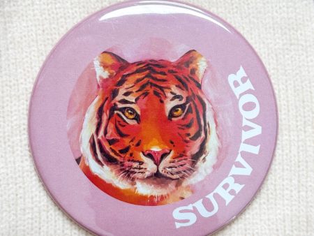 Tiger Magnet Button - Survivor Fashion