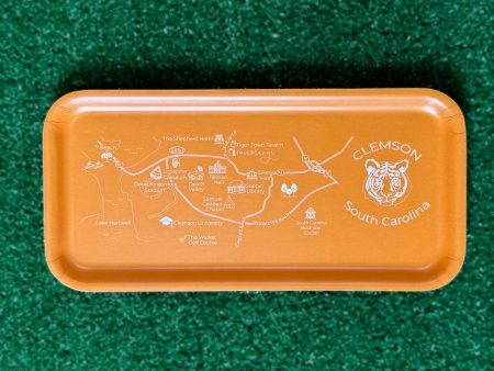 Clemson Map Tray Hot on Sale