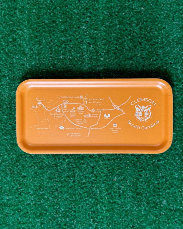 Clemson Map Tray Hot on Sale