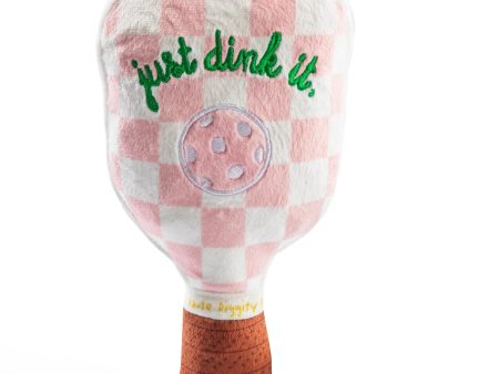 Pickleball Paddle Dog Toy | Pink Checker Hot on Sale