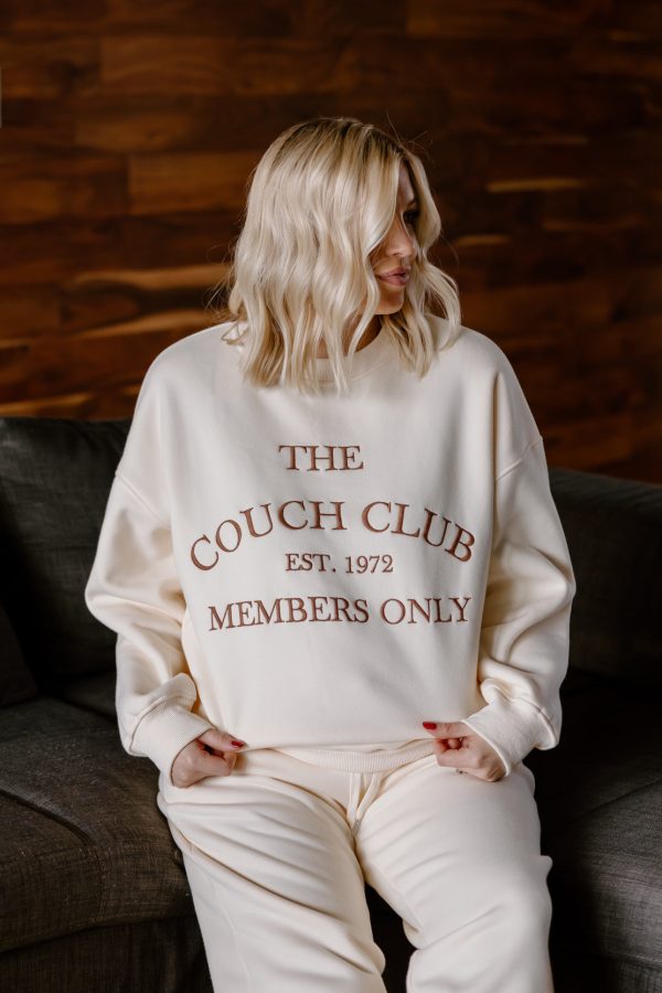 The Couch Club Sweatshirt | Cream For Discount